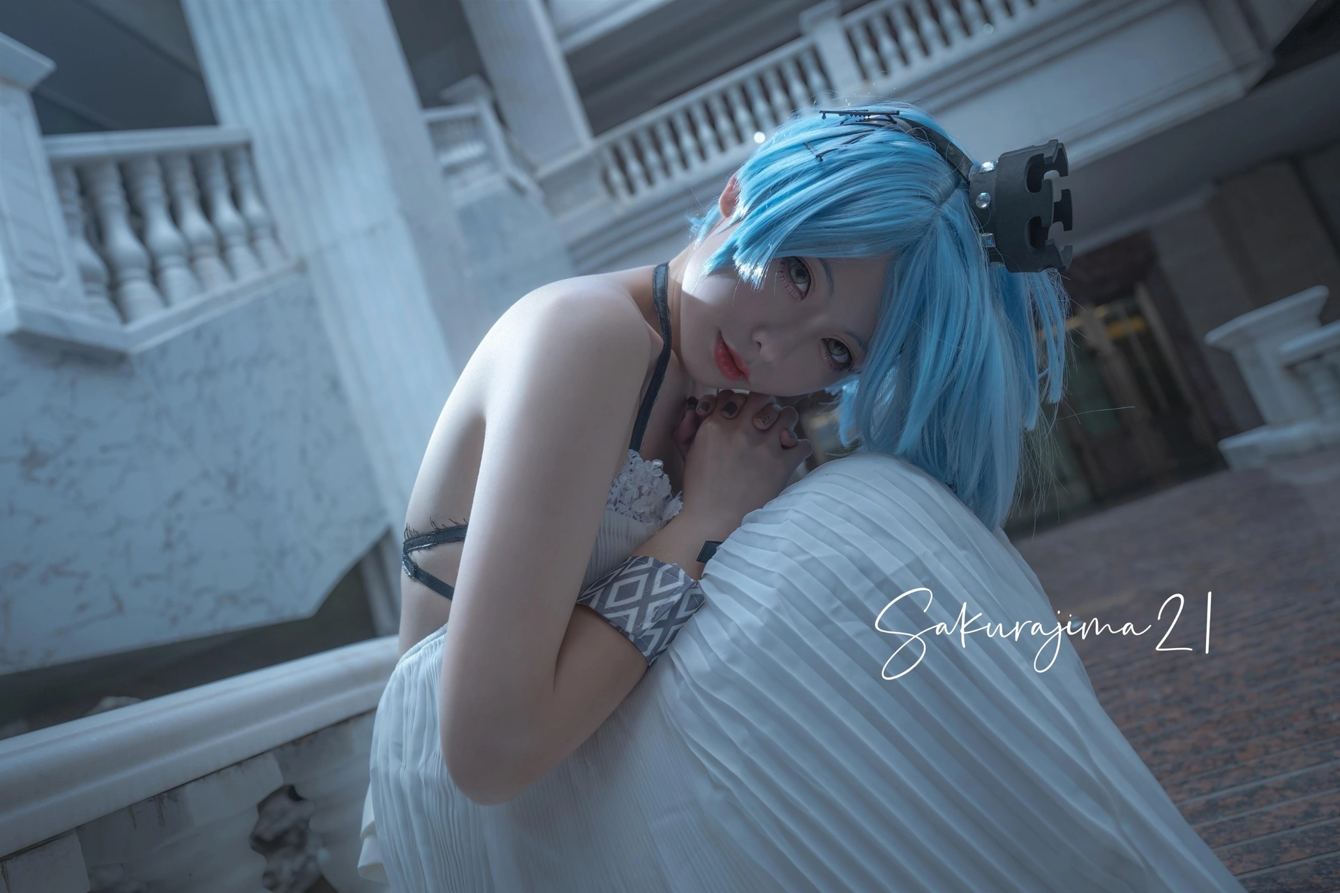 樱岛嗷 - 少女前线COS正片ZASM21白棋皇后 3