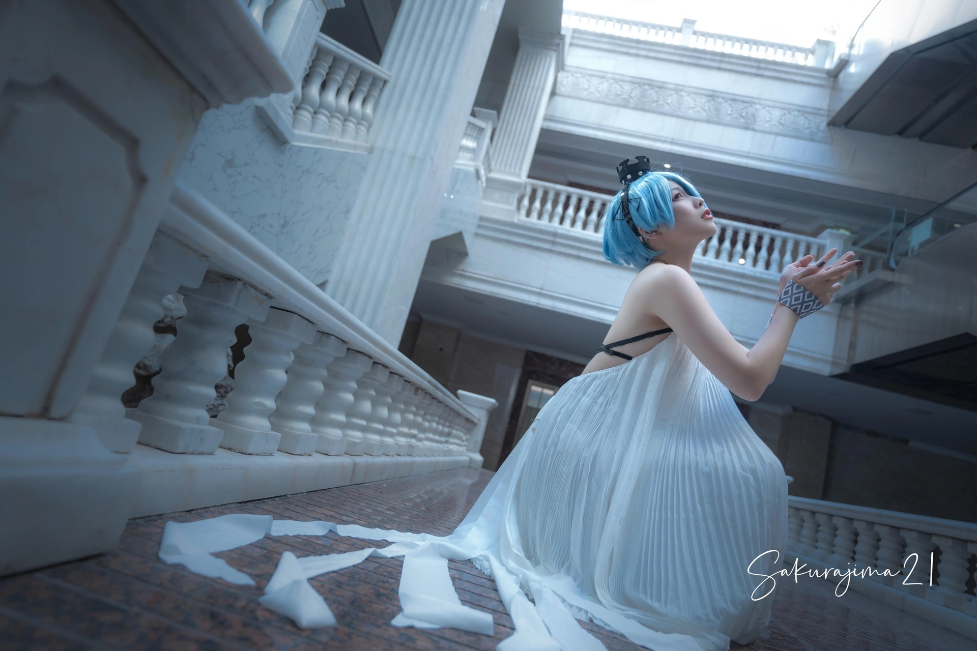 樱岛嗷 - 少女前线COS正片ZASM21白棋皇后 1